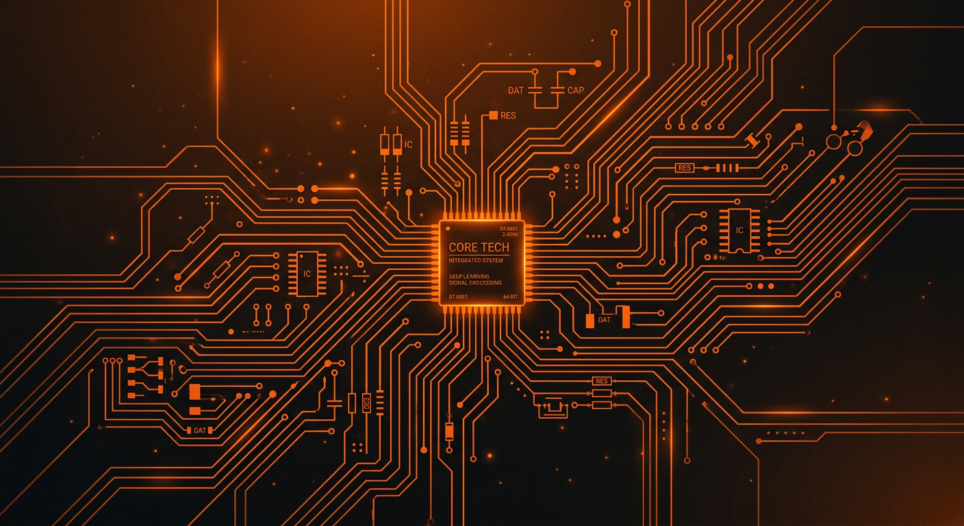 Technology circuit illustration